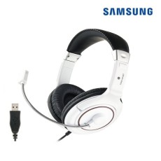 [삼성전자] SHS-150UW PC 게이밍 어학용 유선 헤드셋 [USB] [화이트]
